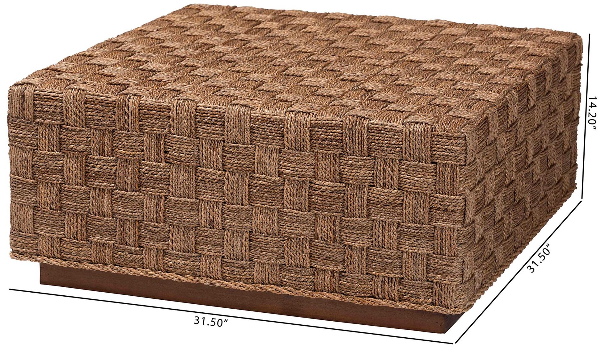 bali & pari Karina Bohemian Natural Seagrass Coffee Table