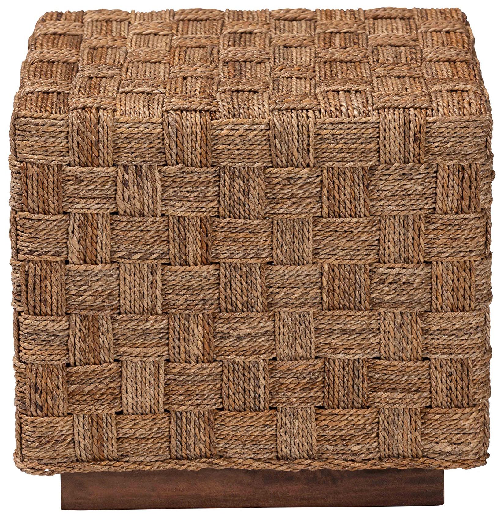 Image 3 bali & pari Karina Bohemian Natural Seagrass End Table more views