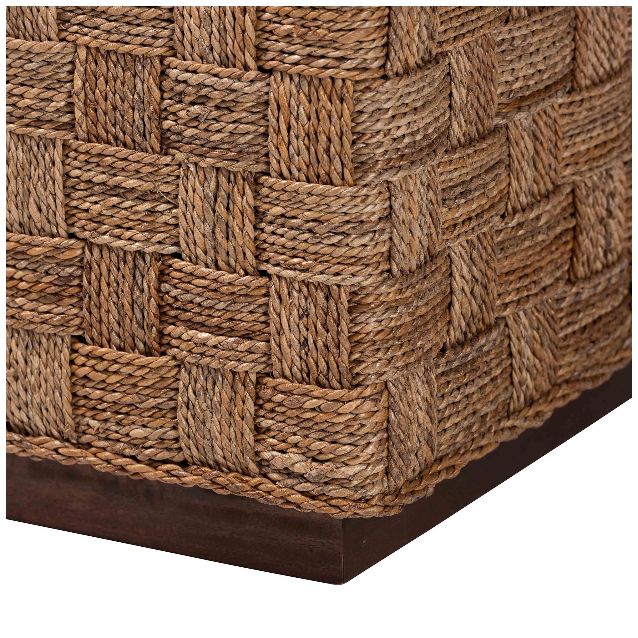 Image 6 bali & pari Karina Bohemian Natural Seagrass End Table more views