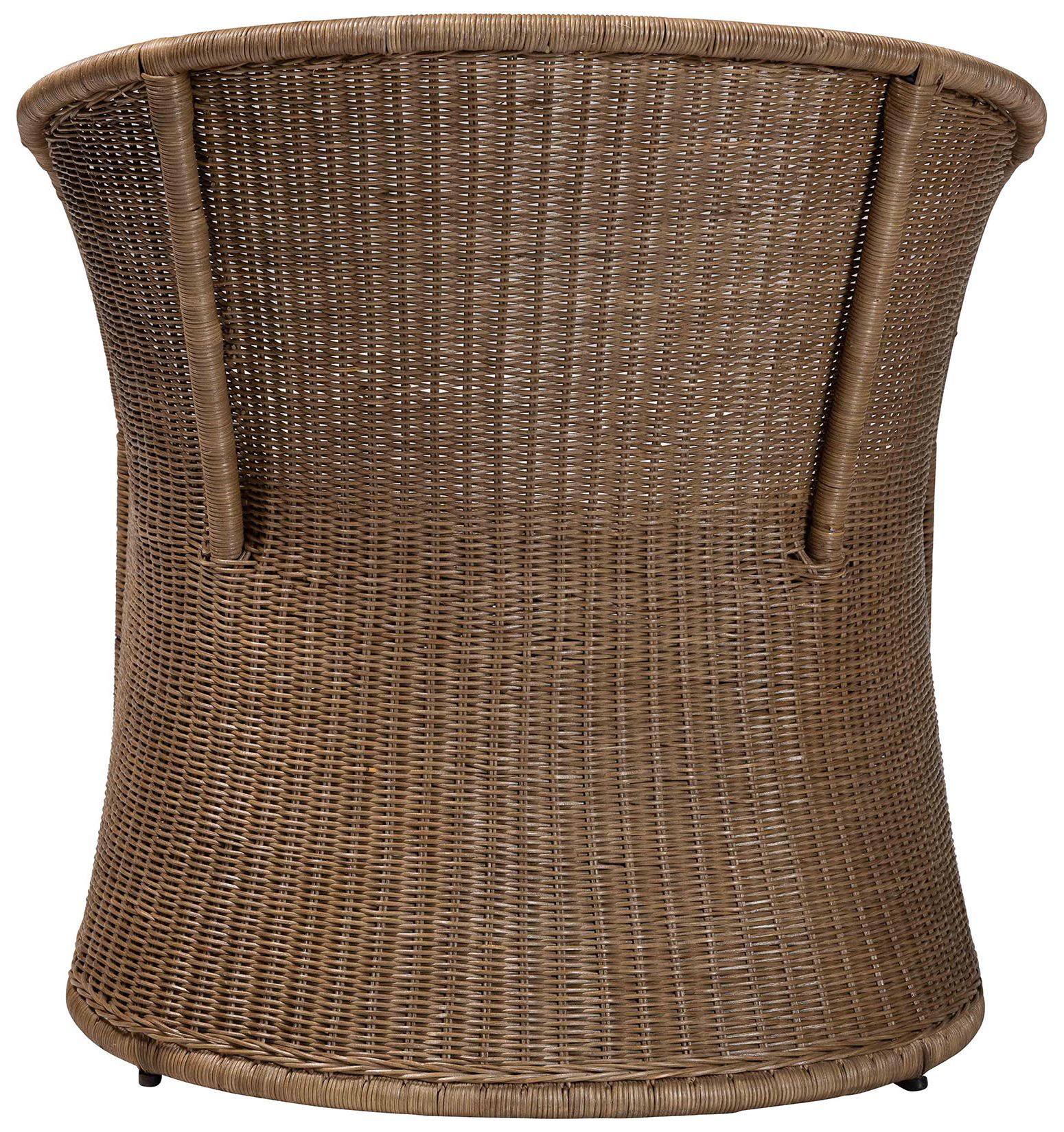 Image 5 bali & pari Kintamani Bohemian Greywashed Rattan Accent Chair more views