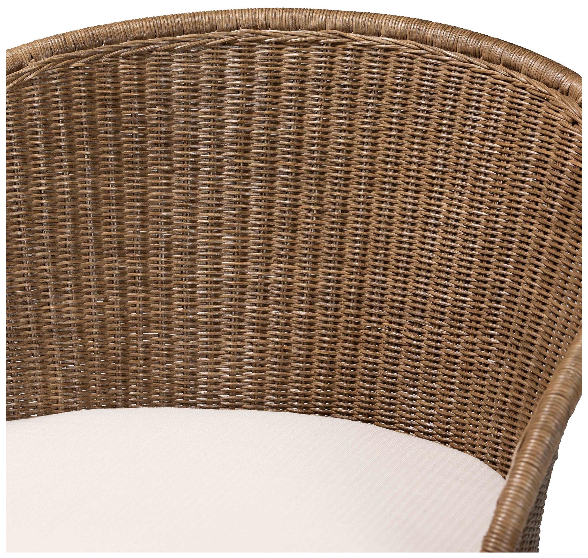 Image 6 bali & pari Kintamani Bohemian Greywashed Rattan Accent Chair more views
