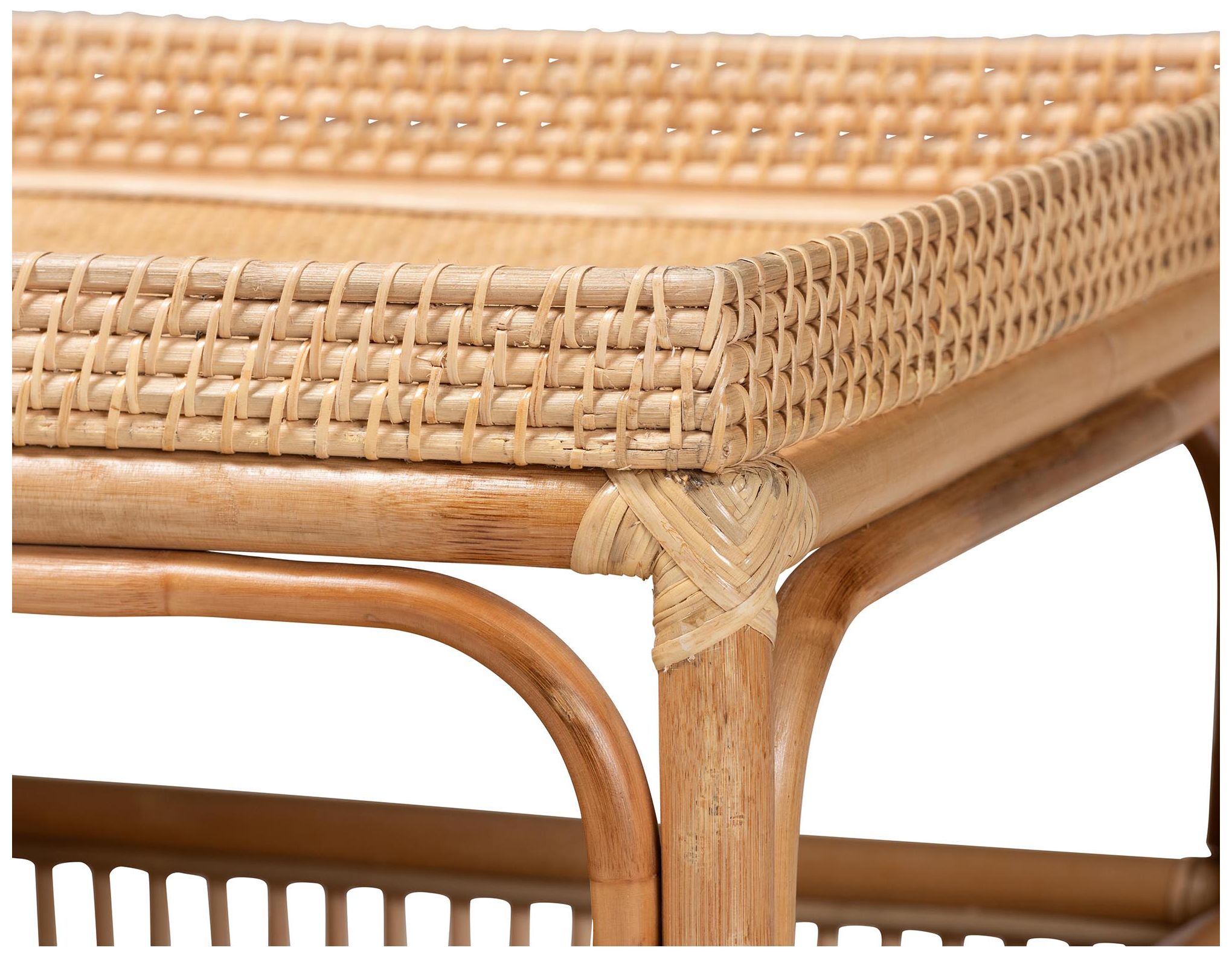 Image 5 bali & pari Lombok Modern Bohemian Natural Rattan Coffee Table more views