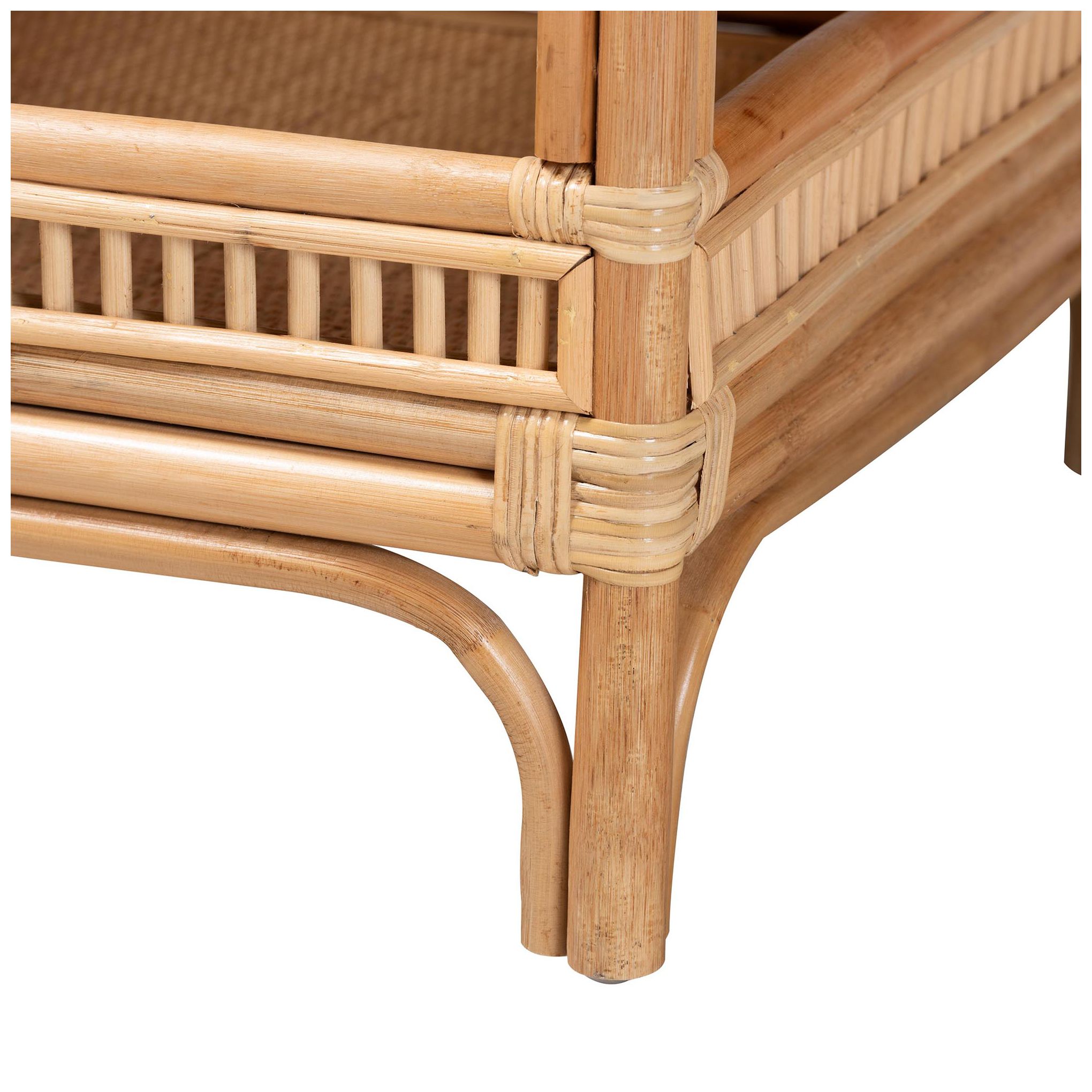 Image 6 bali & pari Lombok Modern Bohemian Natural Rattan Coffee Table more views