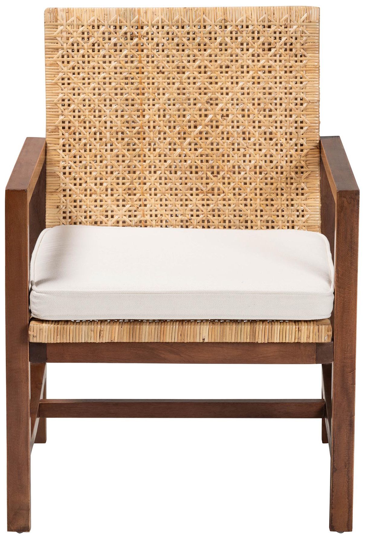 Image 3 bali & pari Lovina Bohemian Light Honey Rattan and Acacia Wood Arm Chai more views