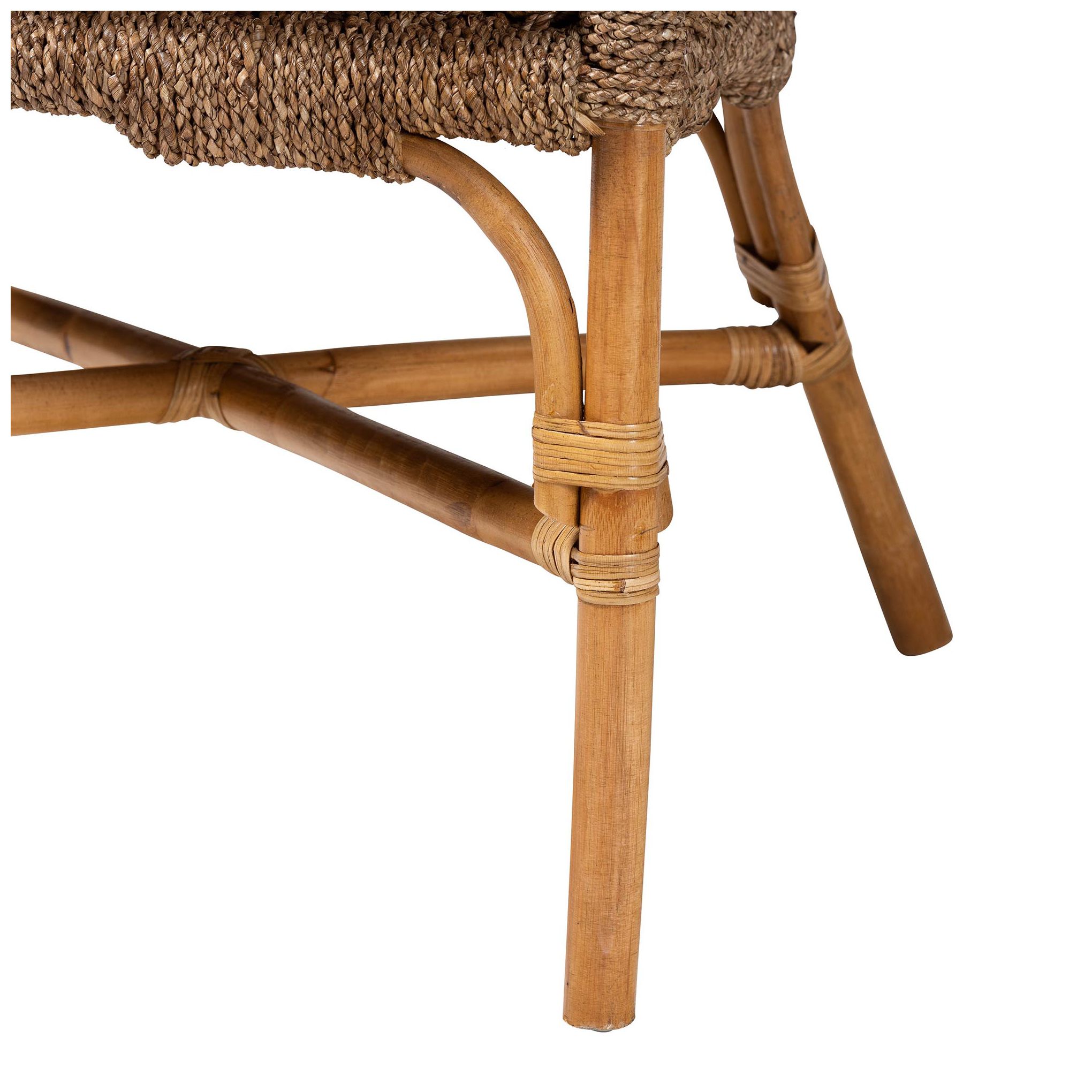 Image 7 bali & pari Luis Bohemian Natural Seagrass and Rattan Arm Chair more views