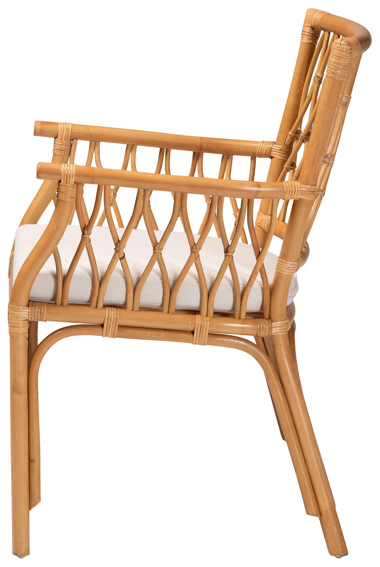 Image 5 bali & pari Maisa Bohemian Light Honey Rattan Arm Chair more views