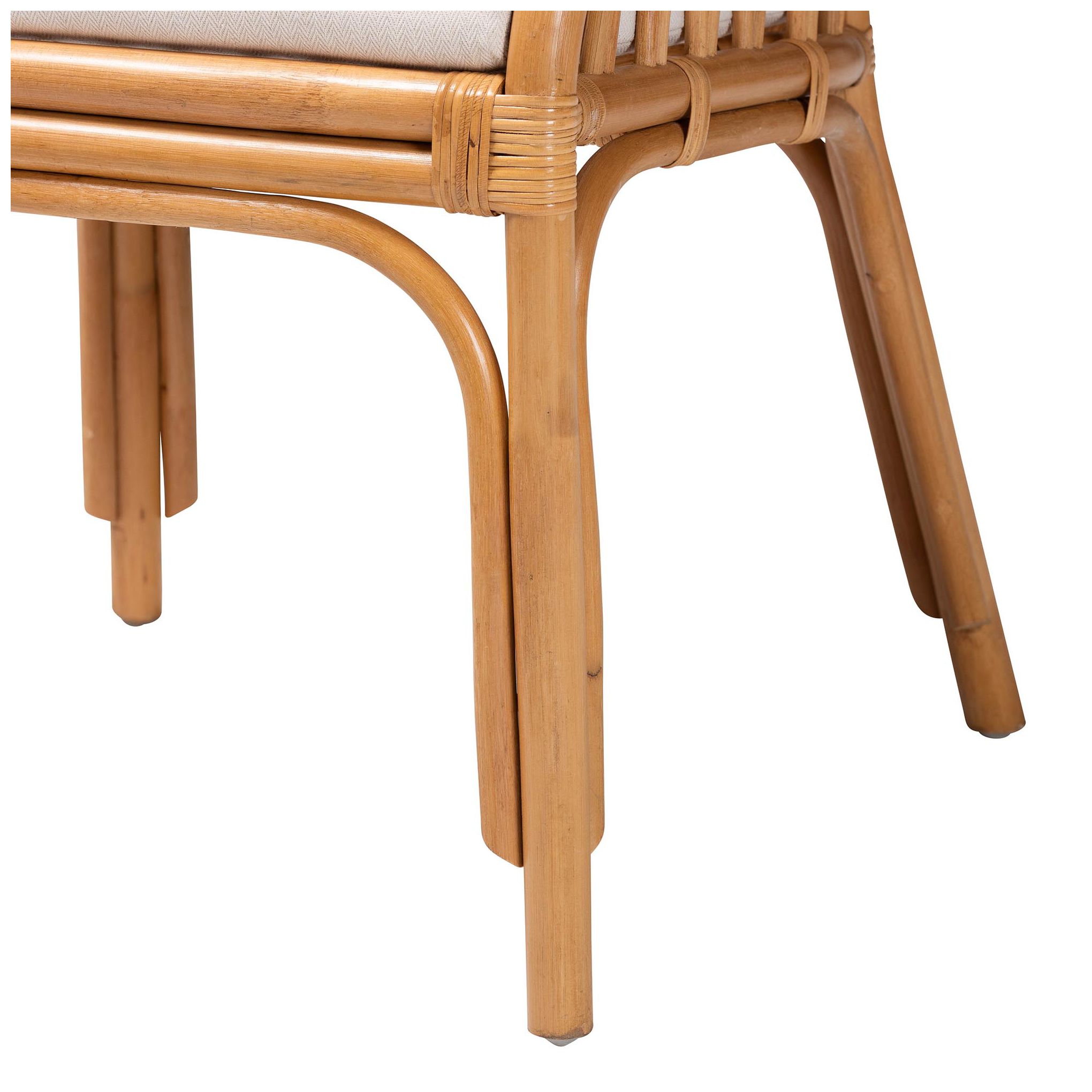 bali & pari Maisa Bohemian Light Honey Rattan Arm Chair