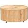 bali & pari Miami Bohemian Light Honey Rattan Coffee Table