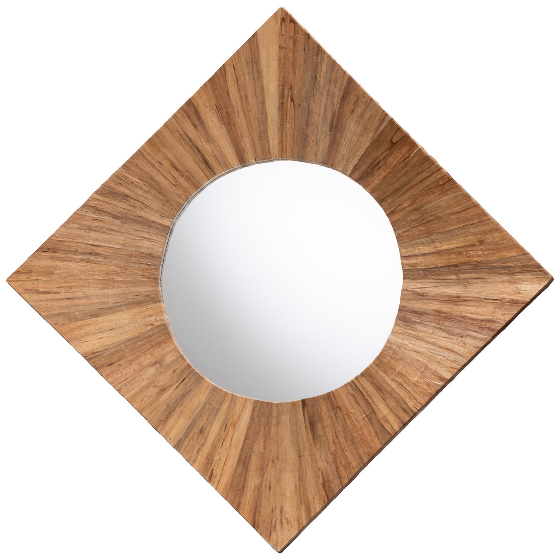 Thumbnail3 of bali & pari Mosa Bohemian Pealed Grasscloth Accent Mirror more views