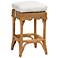 bali & pari Muy Bohemian Scallop Honey Rattan Counter Stool