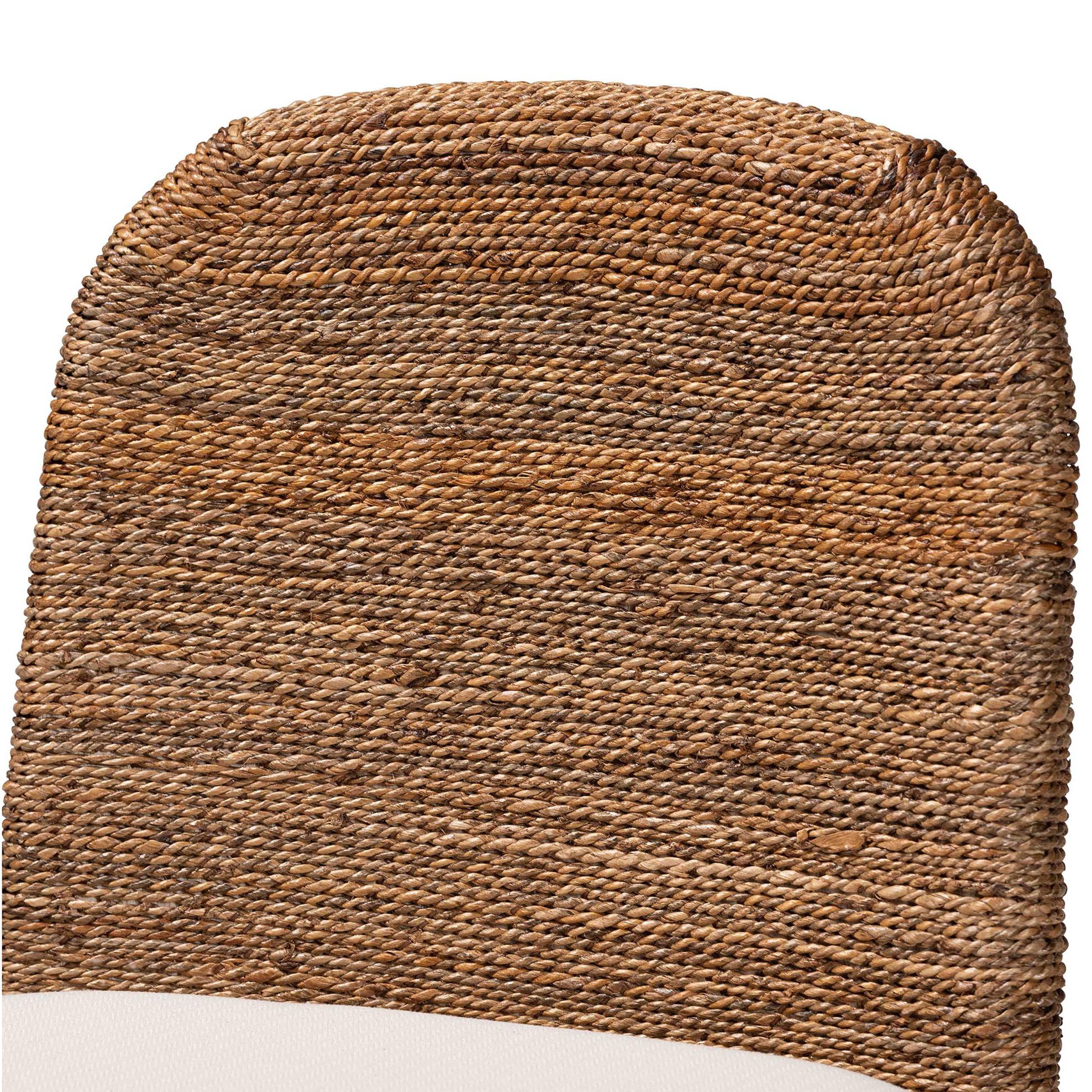 Image 2 bali & pari Nadim Seagrass and Acacia Wood Counter Stool more views