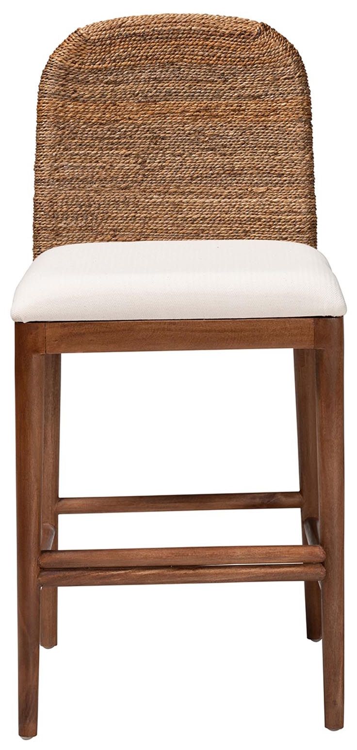 Image 5 bali & pari Nadim Seagrass and Acacia Wood Counter Stool more views