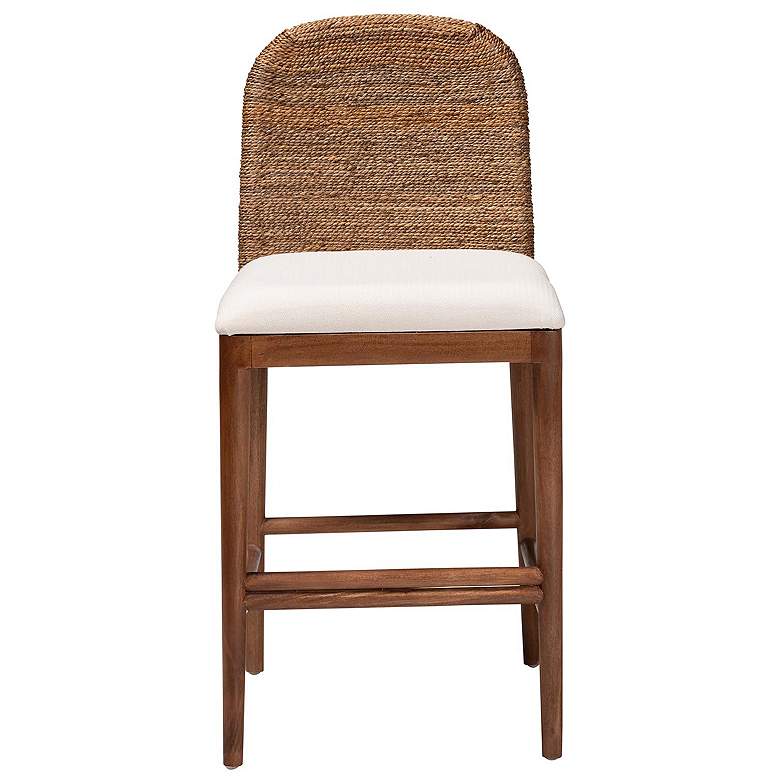 Image 5 bali & pari Nadim Seagrass and Acacia Wood Counter Stool more views