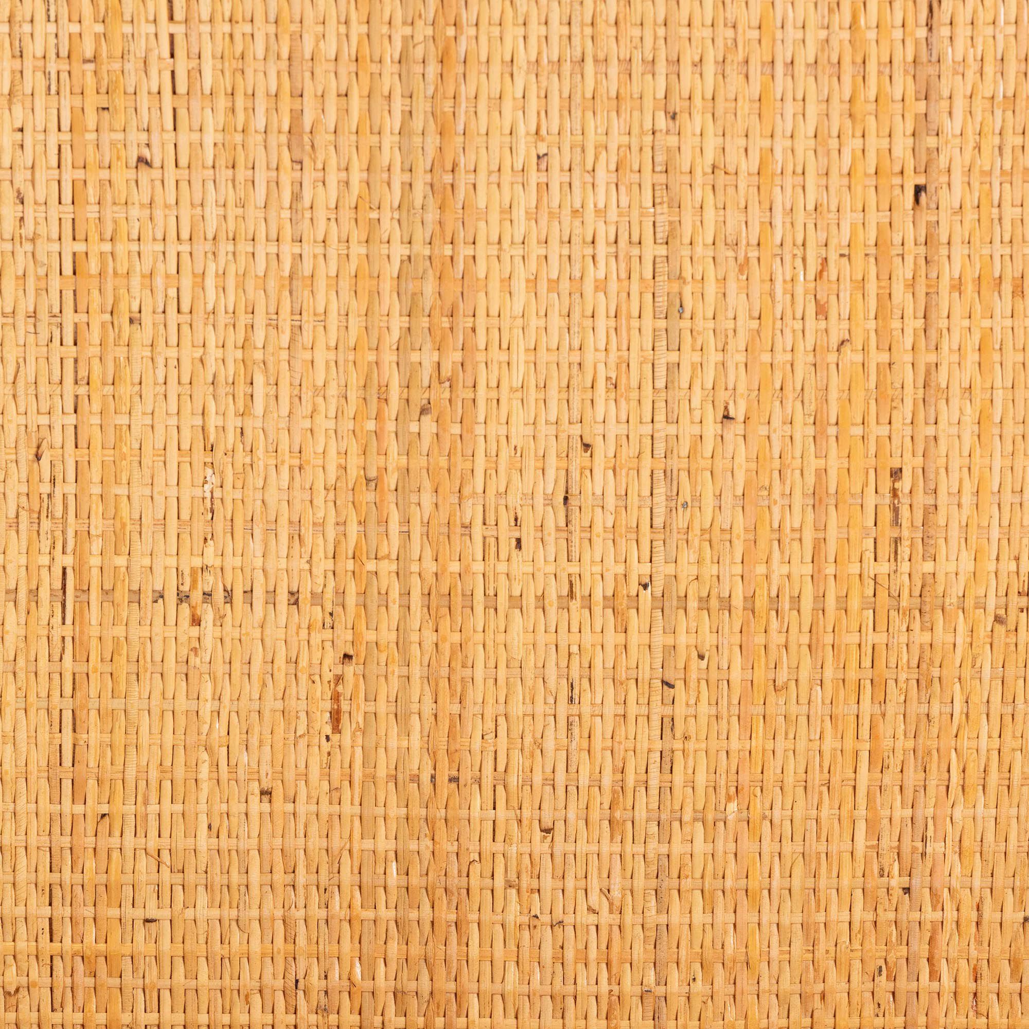 bali & pari Nayana Modern Bohemian Natural Rattan 2 Tier Console Table