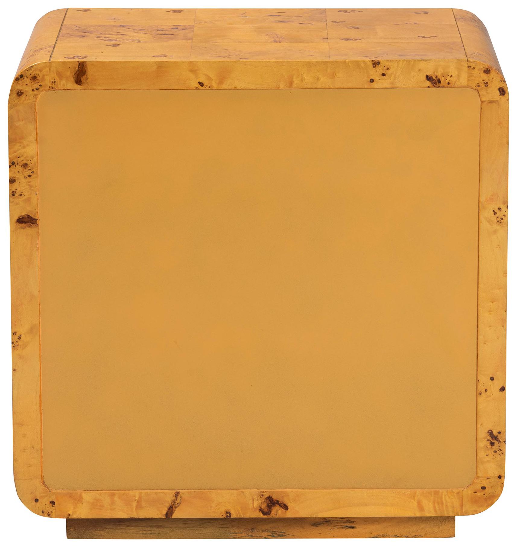 Image 6 bali & pari Netra Modern Natural Real Burl Wood 3-Drawer Nightstand more views