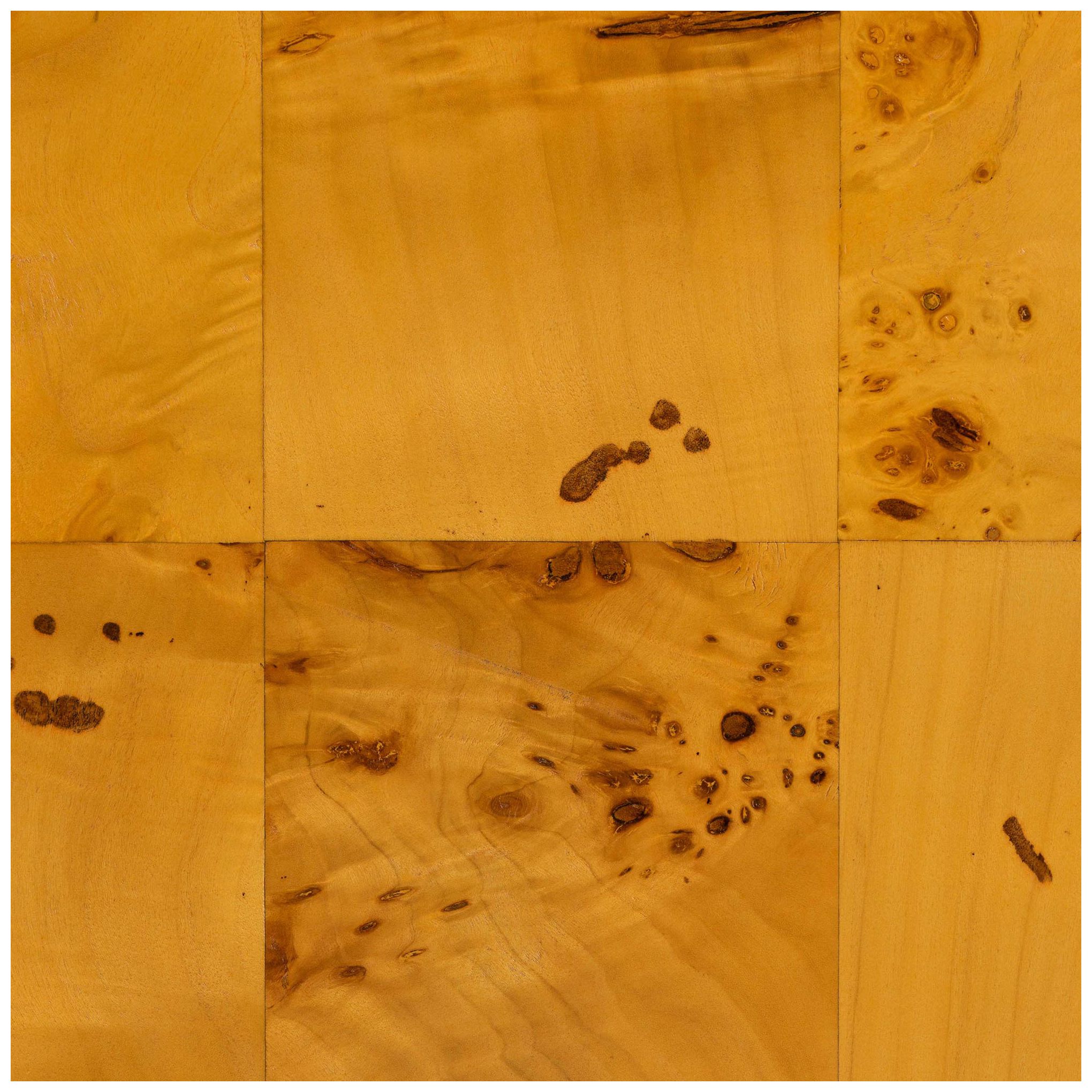 bali &amp; pari Netra Modern Natural Real Burl Wood Storage Cabinet