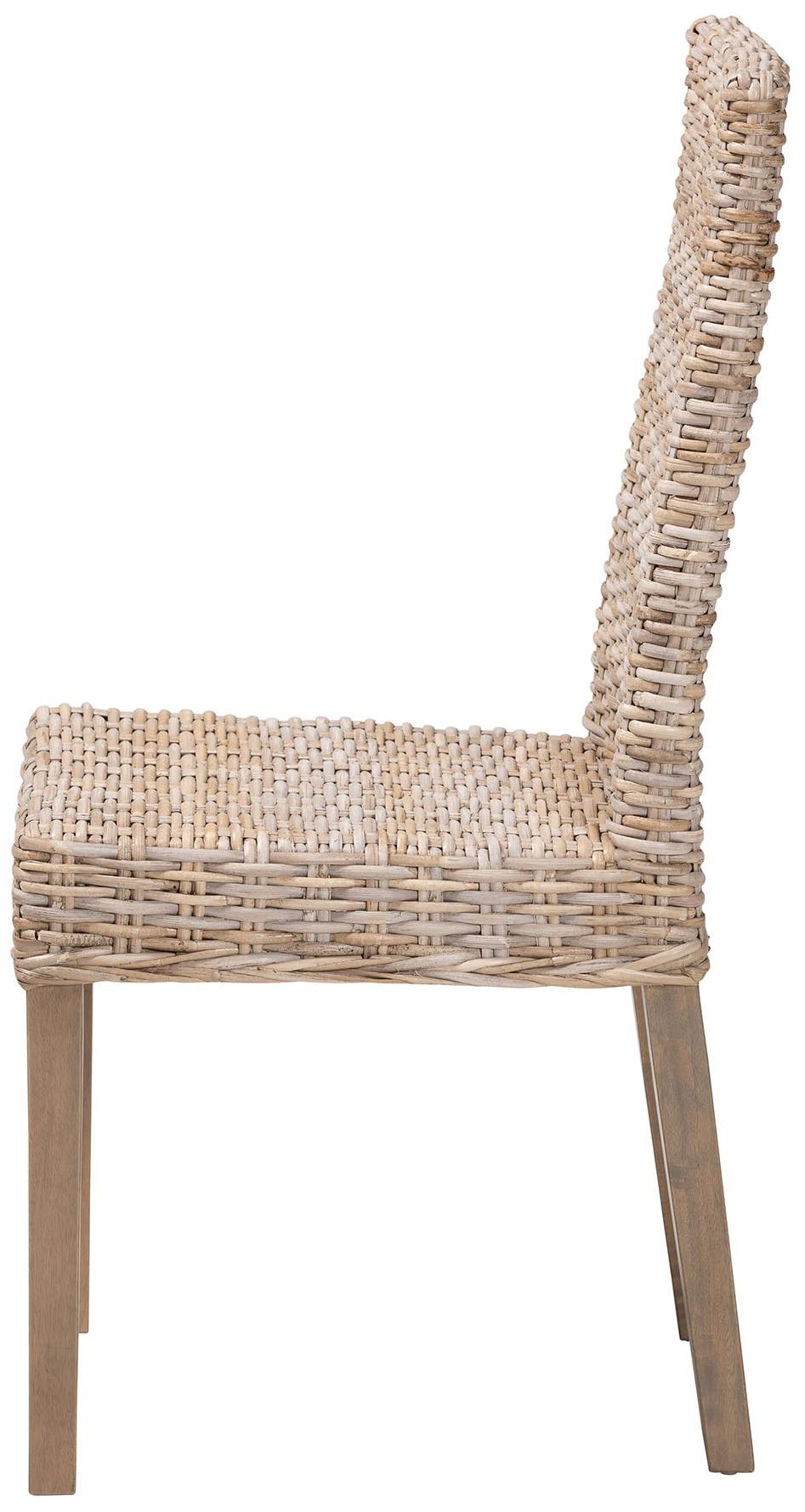 Image 4 bali & pari Nevina Bohemian Grey Kubu Rattan and Mango Wood Dining Chai more views