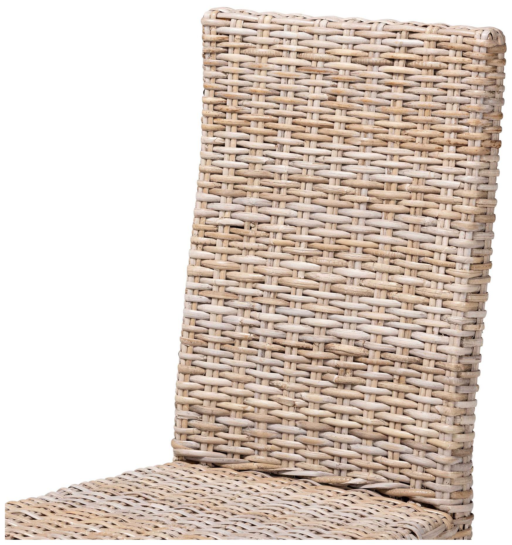 Image 6 bali & pari Nevina Bohemian Grey Kubu Rattan and Mango Wood Dining Chai more views