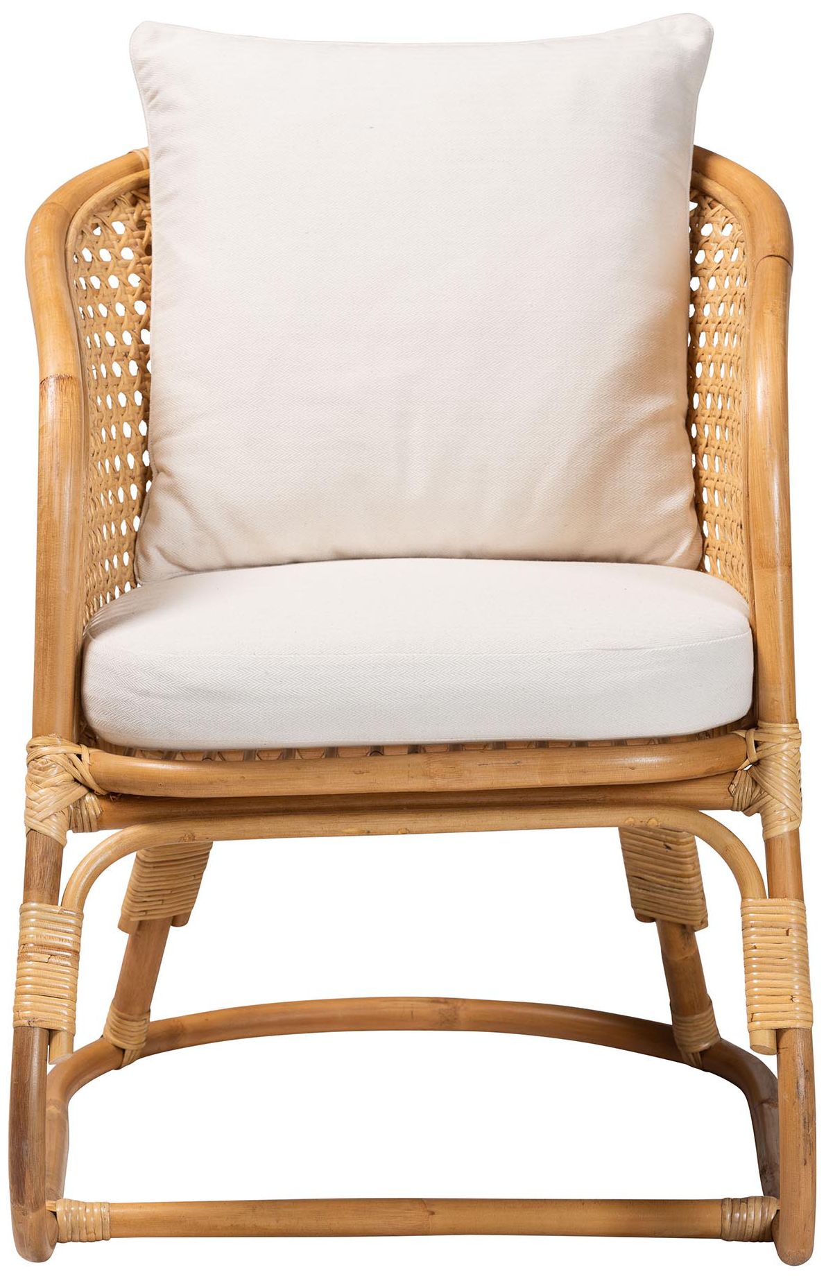 Image 3 bali & pari Niko Bohemian Light Honey Rattan Arm Chair more views