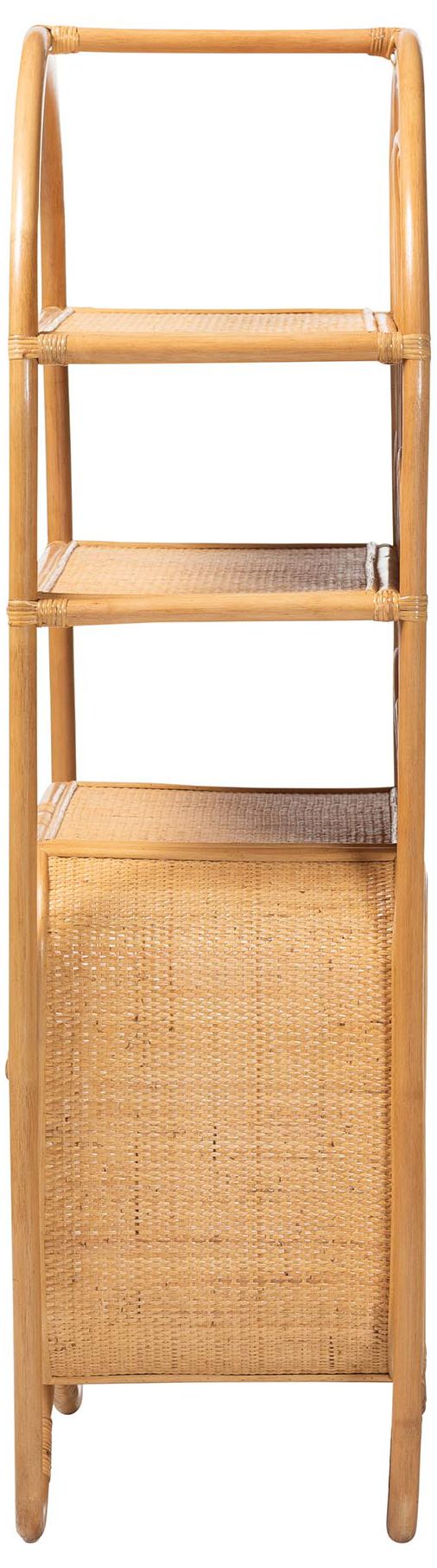 Image 6 bali & pari Noreen Peacock Fan Natural Rattan Cabinet more views