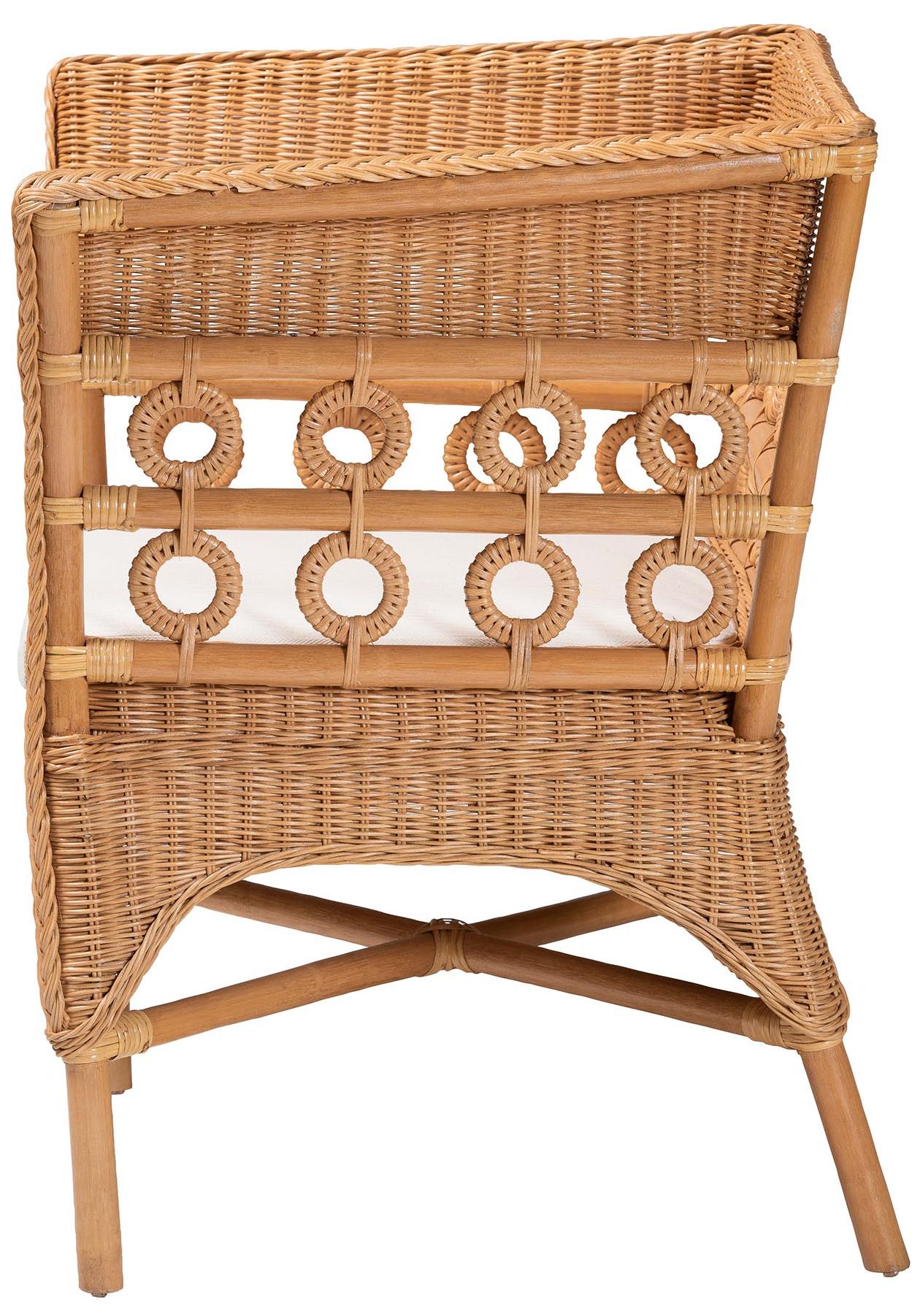 Thumbnail4 of bali & pari Oxford Bohemian Light Honey Rattan Arm Chair more views