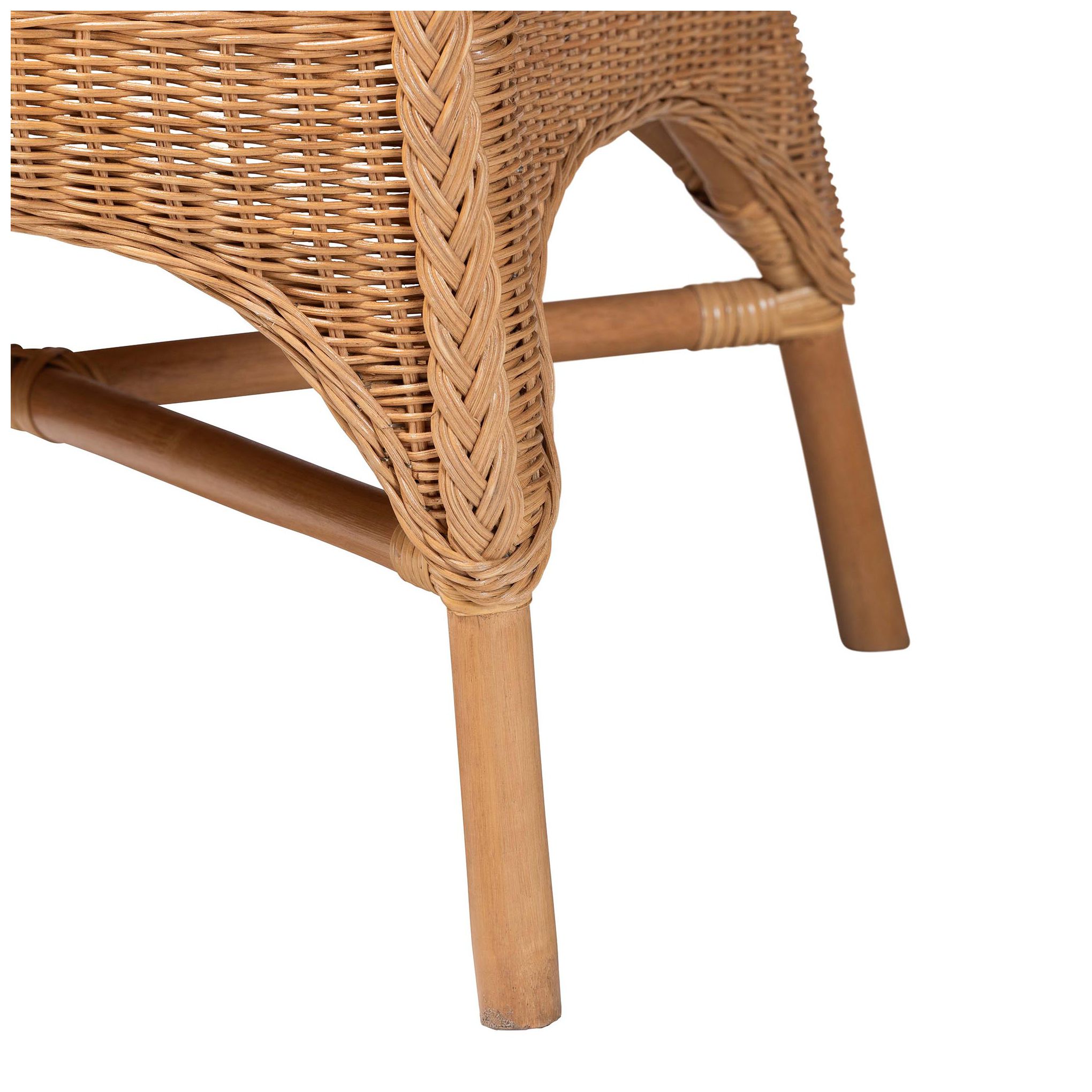 bali & pari Oxford Bohemian Light Honey Rattan Arm Chair