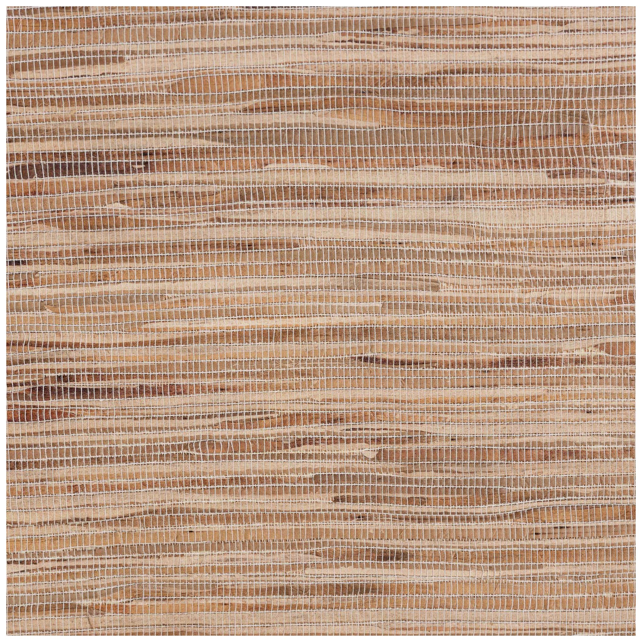 bali & pari Paine Bohemian Woven Grasscloth 2-Drawer Nightstand