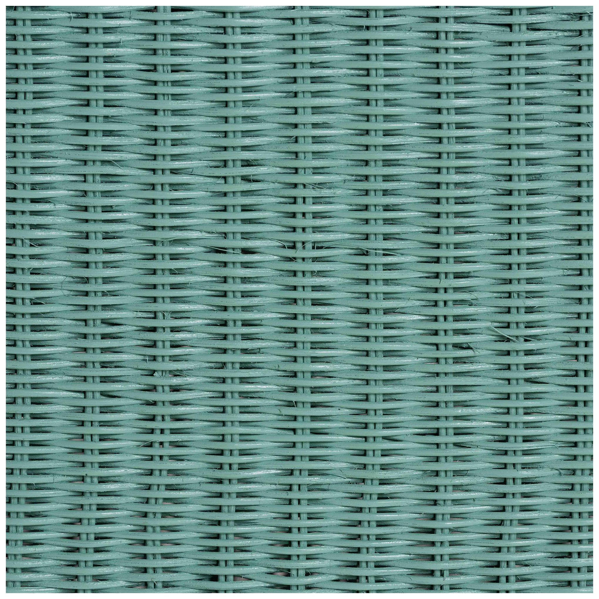 bali & pari Palm Bohemian Seafoam Green Scallop Rattan Console Table