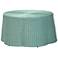 bali & pari Palm Bohemian Seafoam Green Scalloped Rattan Coffee Table