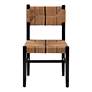 3_bali & pari Prita 34" High Paper Loom and Mahogany Dining Chair more views