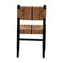 5_bali & pari Prita 34" High Paper Loom and Mahogany Dining Chair more views