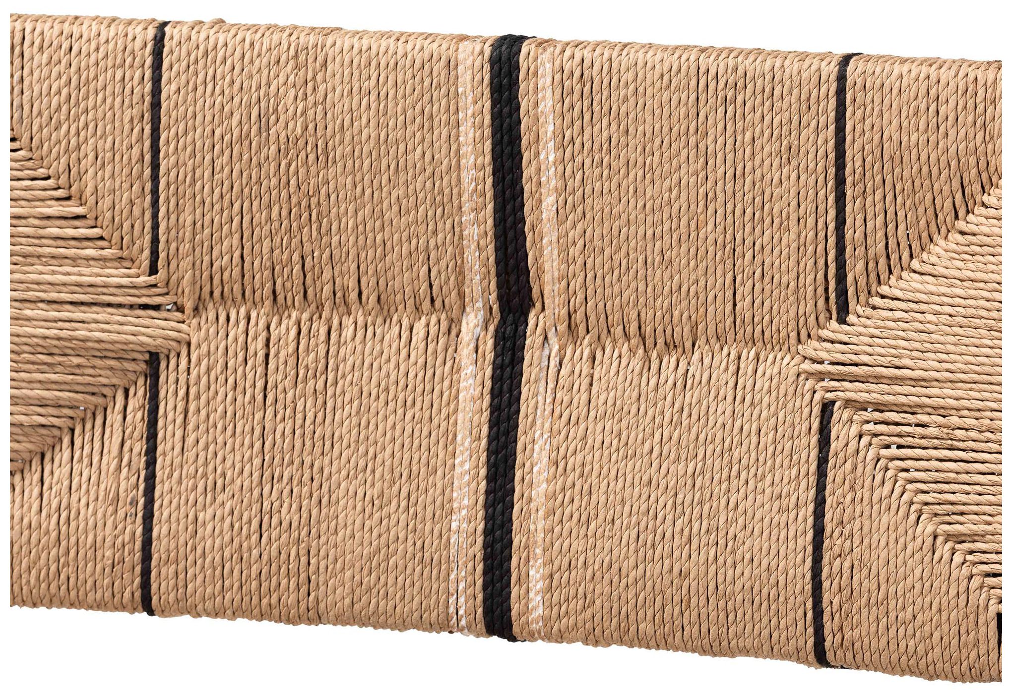 Image 5 bali & pari Prita Bohemian Paper Loom and Black Mahogany Wood Counter S more views