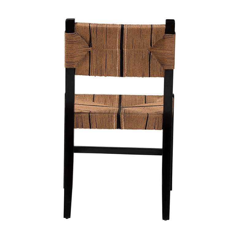 Image 5 bali & pari Prita Bohemian Paper Loom and Black Mahogany Wood Dining Ch more views