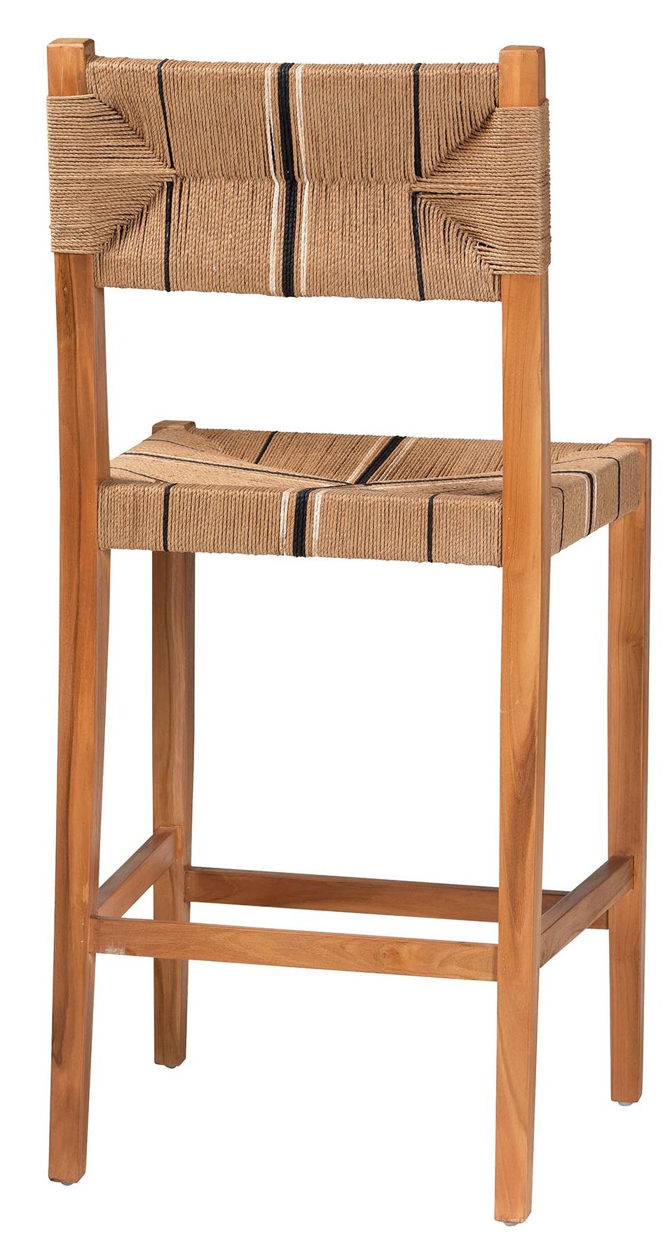 Image 3 bali & pari Prita Bohemian Paper Loom and Natural Mahogany Wood Bar Sto more views