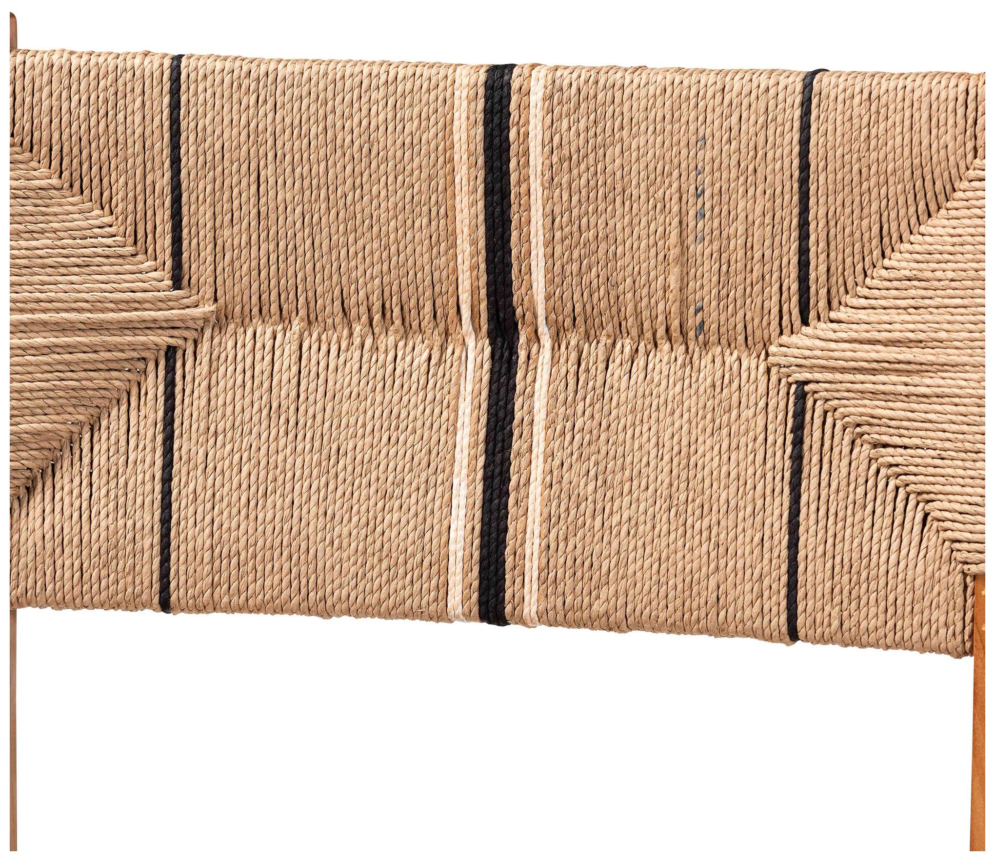 Image 5 bali & pari Prita Bohemian Paper Loom and Natural Mahogany Wood Bar Sto more views