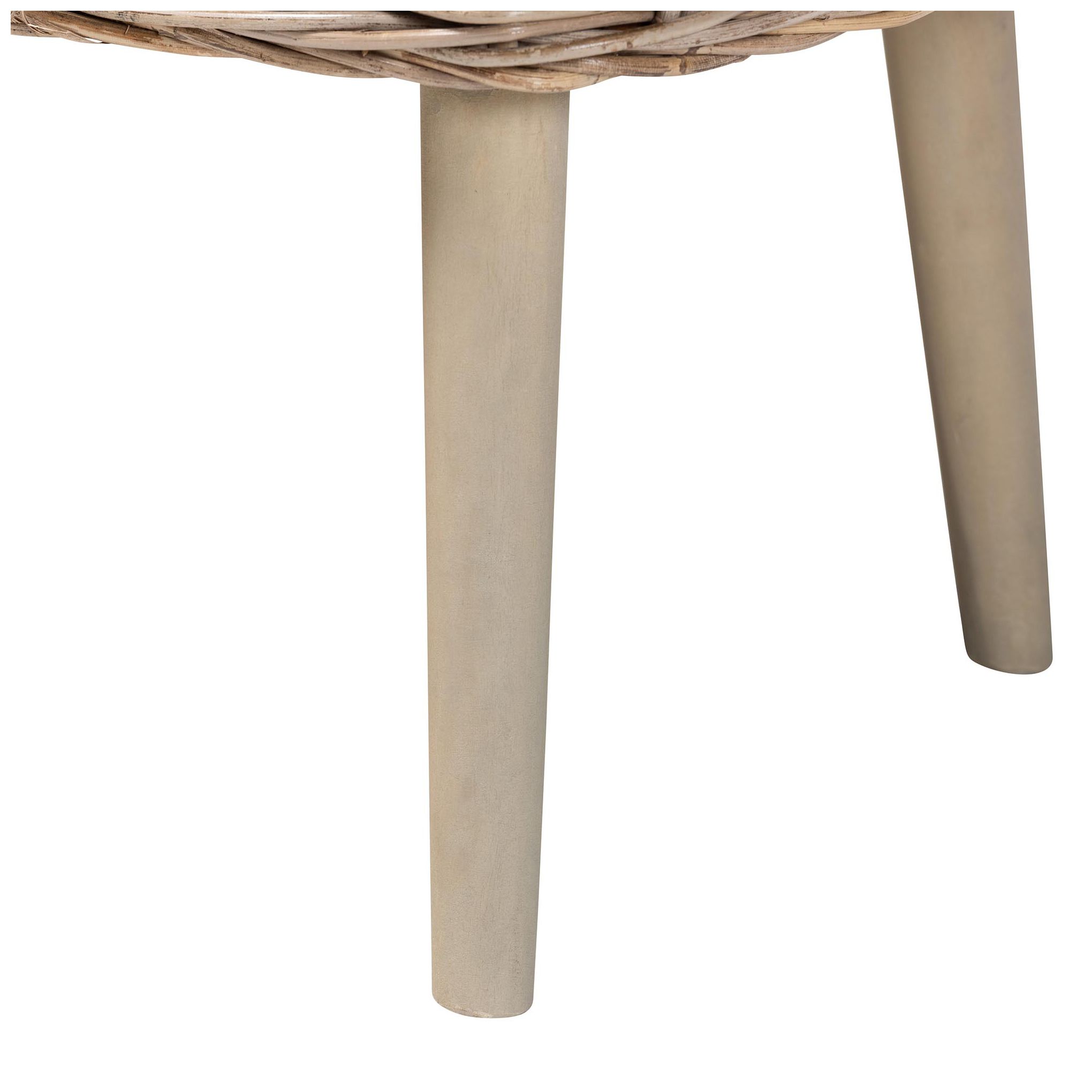 Image 6 bali & pari Raisa Natural Kubu Rattan and Grey Acacia Wood Accent Bench more views