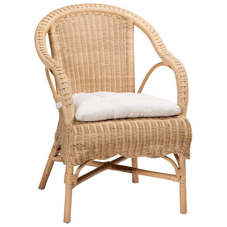 Image 1 bali & pari Reinu Natural Rattan Dining Chair