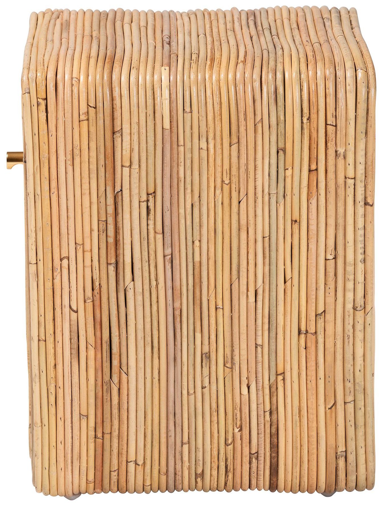 bali & pari Rosina Bohemian Natural Rattan 1-Drawer Nightstand