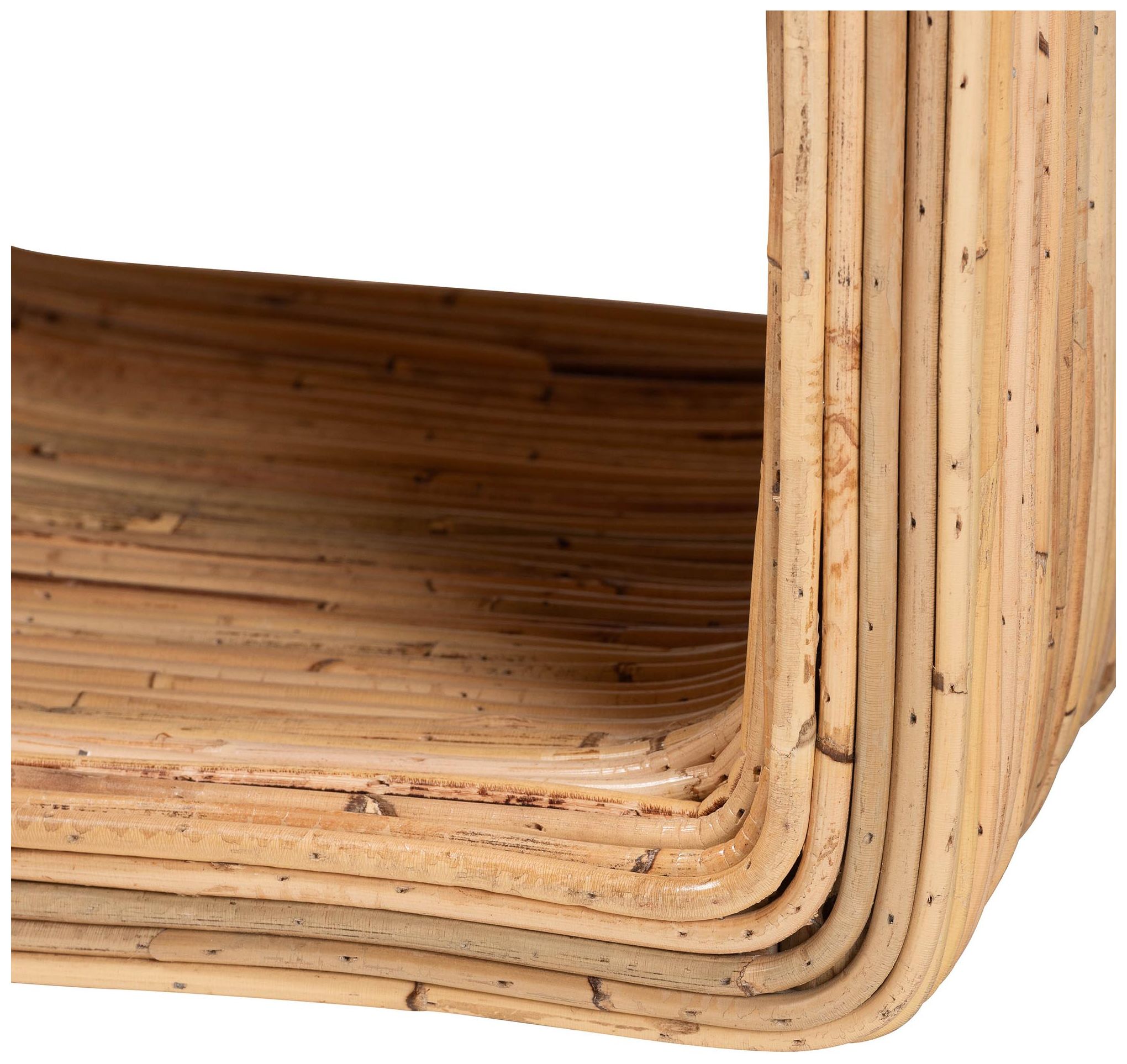 bali & pari Rosina Bohemian Natural Rattan 1-Drawer Nightstand