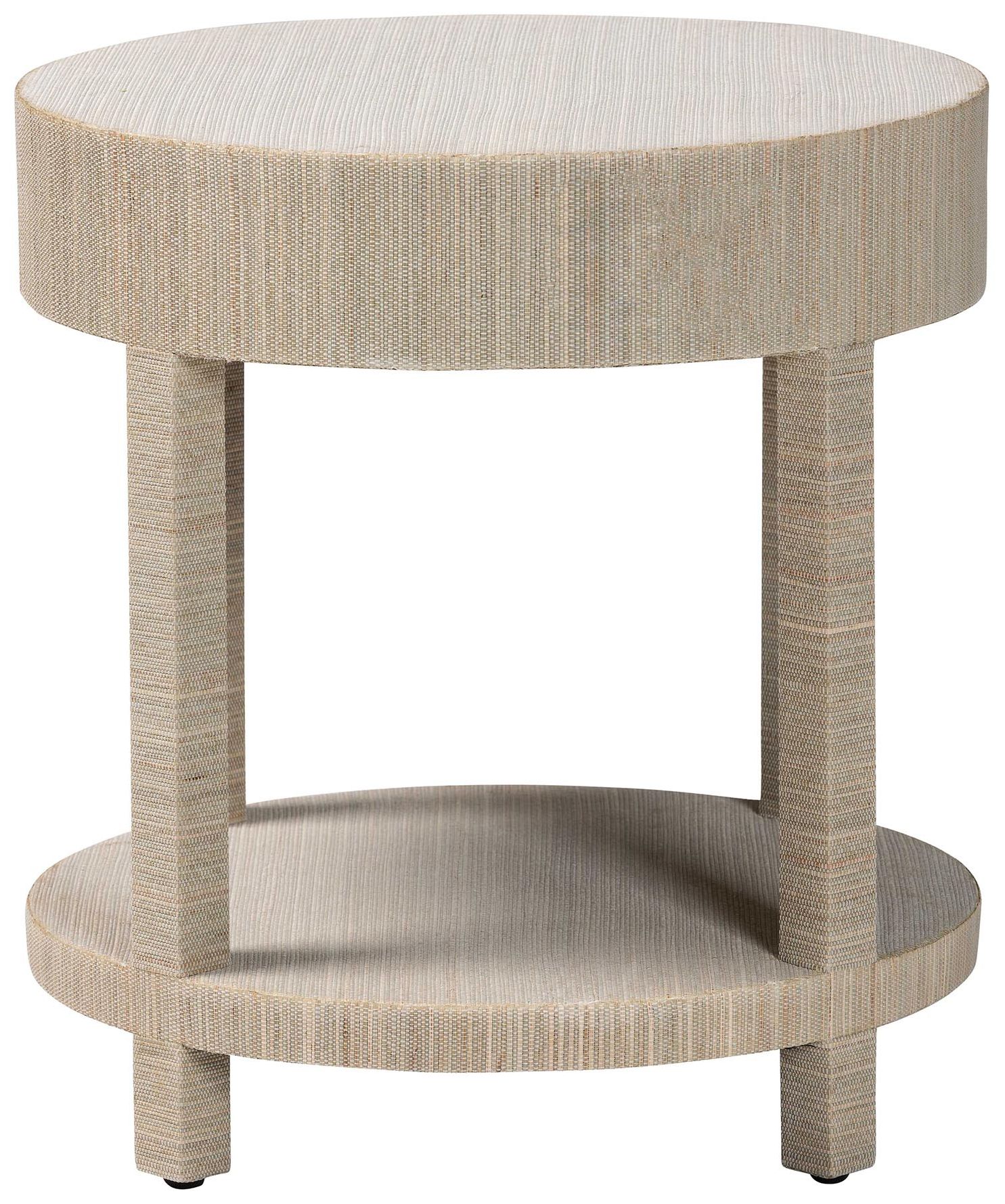 Image 6 bali & pari Sadia Bohemian Woven Natural Grasscloth 1-Drawer Nightstand more views