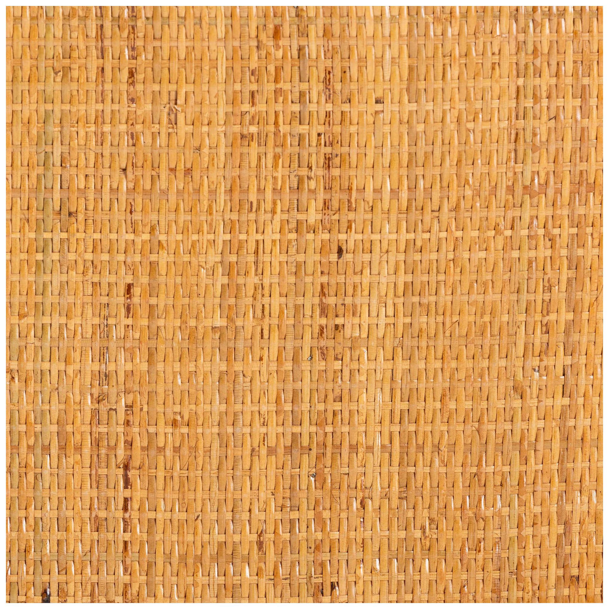 Image 7 bali & pari Savitri Modern Bohemian Natural Rattan 2 Tier Console Table more views