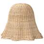 bali & pari Semira Bohemian Natural Scalloped Rattan Pendant Lampshade