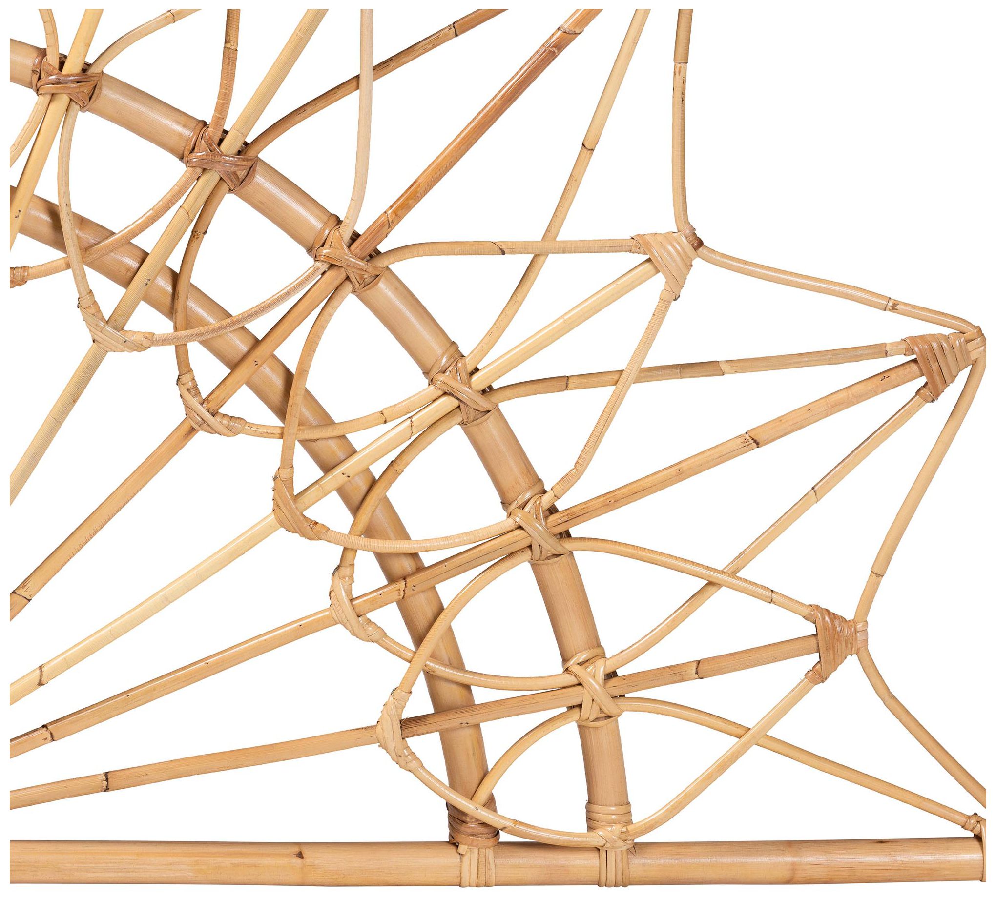 Image 4 bali & pari Solara Rattan Headboard - Wicker Wall-Mount Headboard, Quee more views