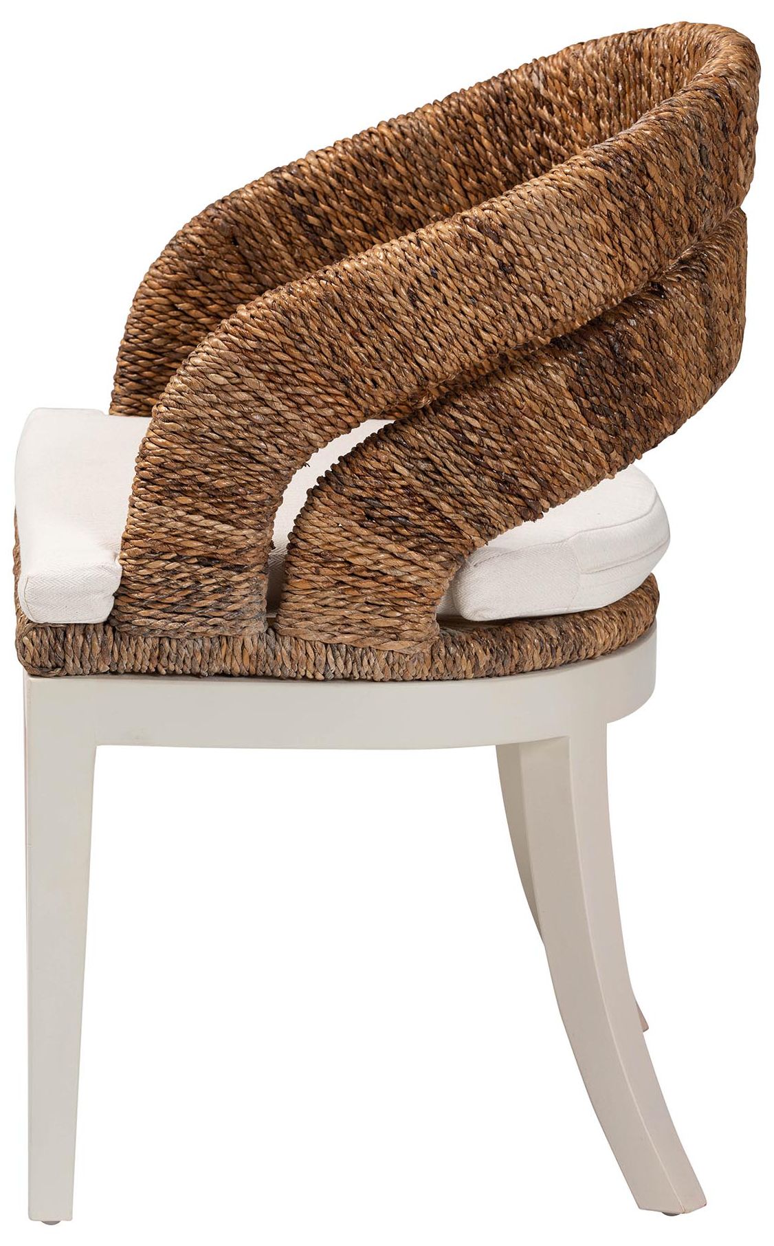 Image 4 bali & pari Ubud Bohemian Natural Seagrass and Mahogany Wood Dining Cha more views