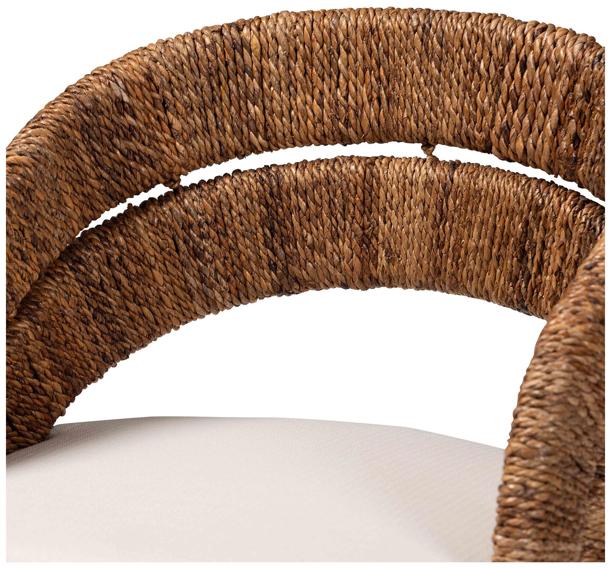 Image 6 bali & pari Ubud Bohemian Natural Seagrass and Mahogany Wood Dining Cha more views