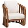 bali & pari Westham Bohemian Natural Rattan and Seagrass Arm Chair