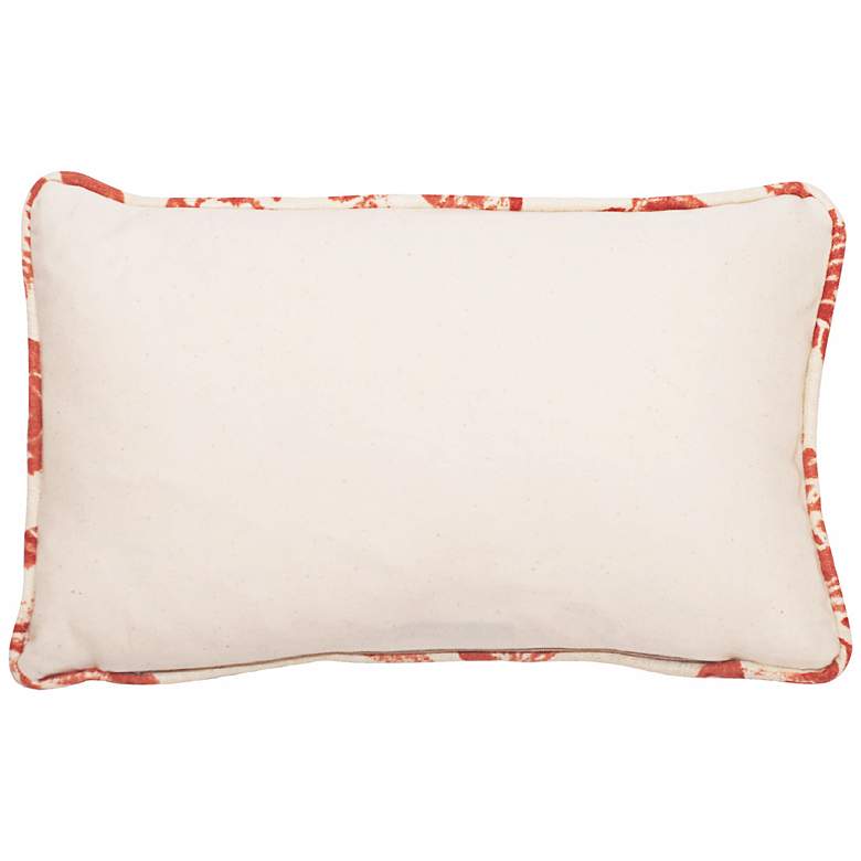 Image 1 Bali Antique Red Welt 17 inch Wide Linen Throw Pillow