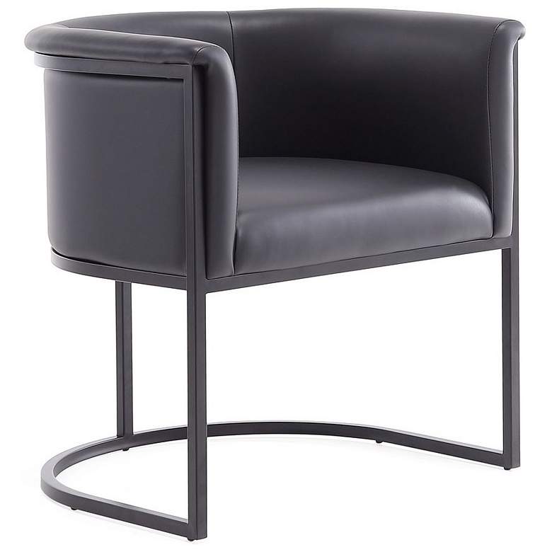 Image 1 Bali Black Faux Leather Dining Chair