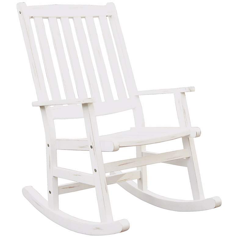 Image 1 Bali Hai White Outdoor Rocking Chair