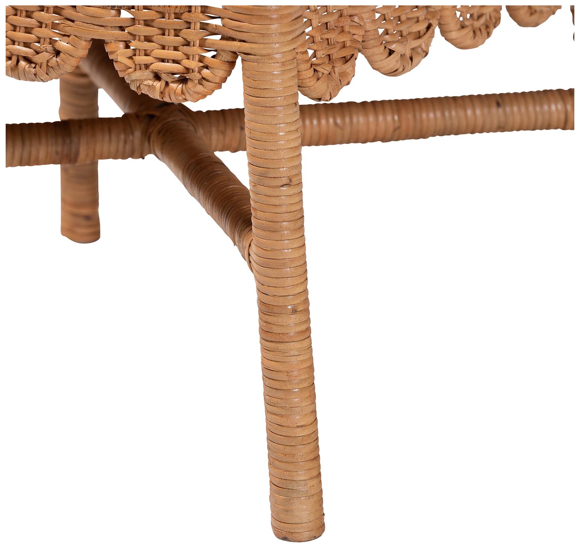 Image 6 bali & pari Abagale Rattan 2-Piece Dining Chair Set with Removable Cushion more views